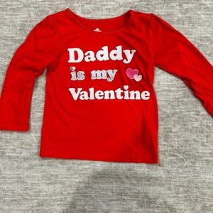 Daddy is my Valentine ❤️ 2T shirt
